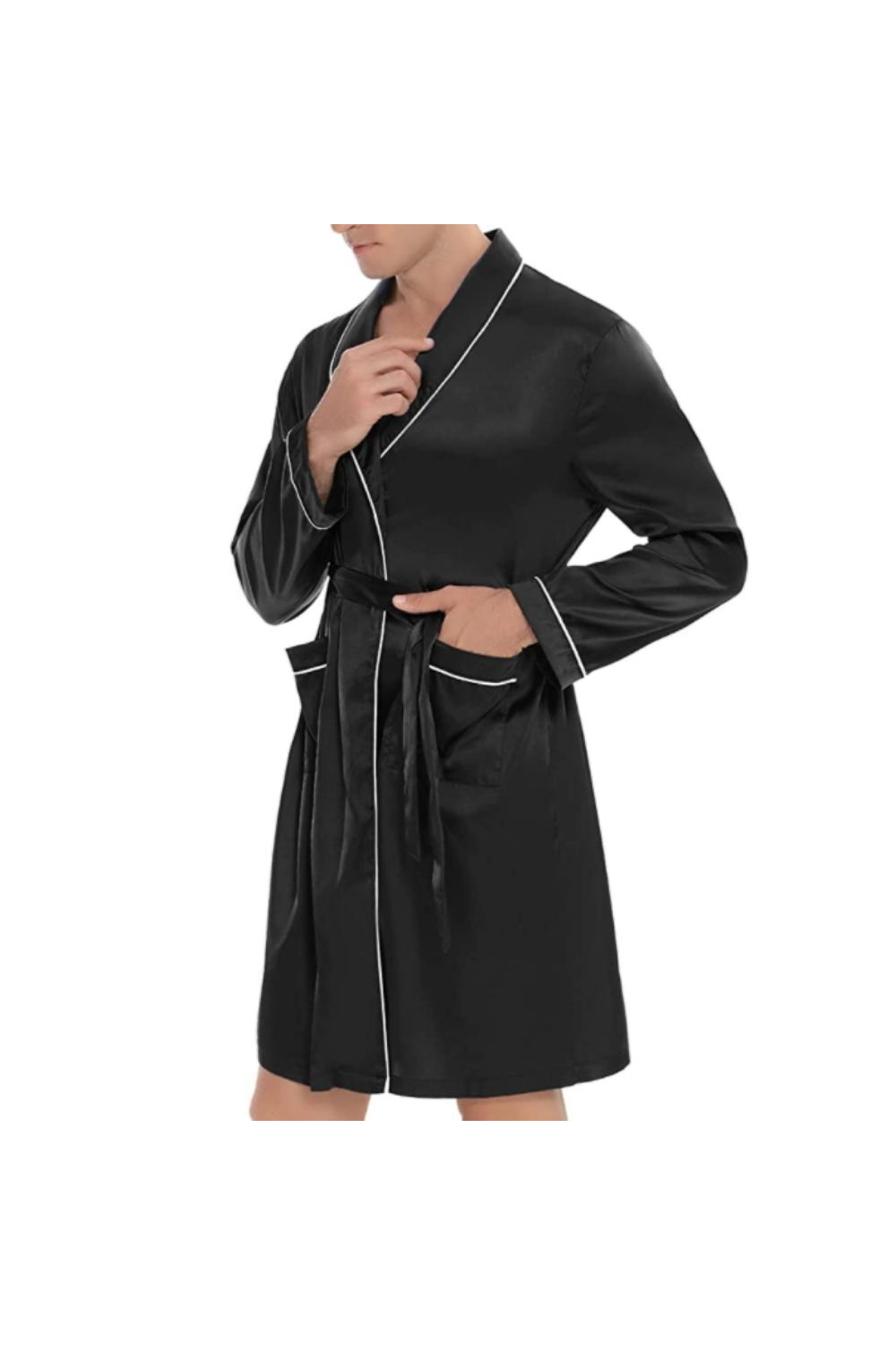 Men's Satin Bathrobe