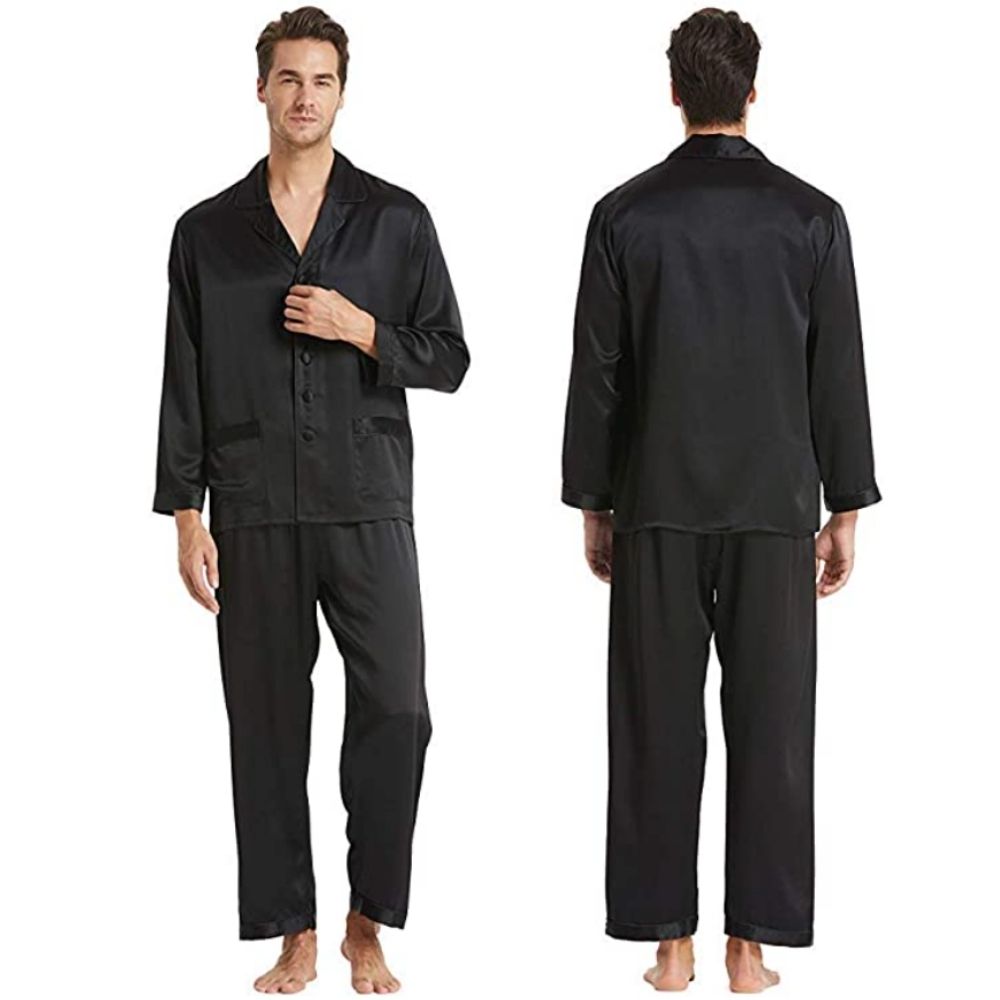 silk pjs for men
