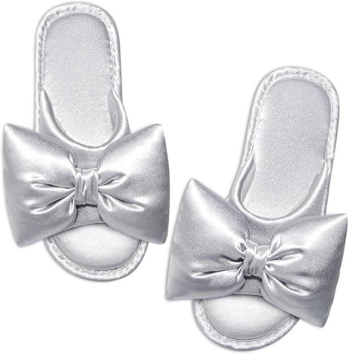 Women's Satin Bow Slippers: image 9
