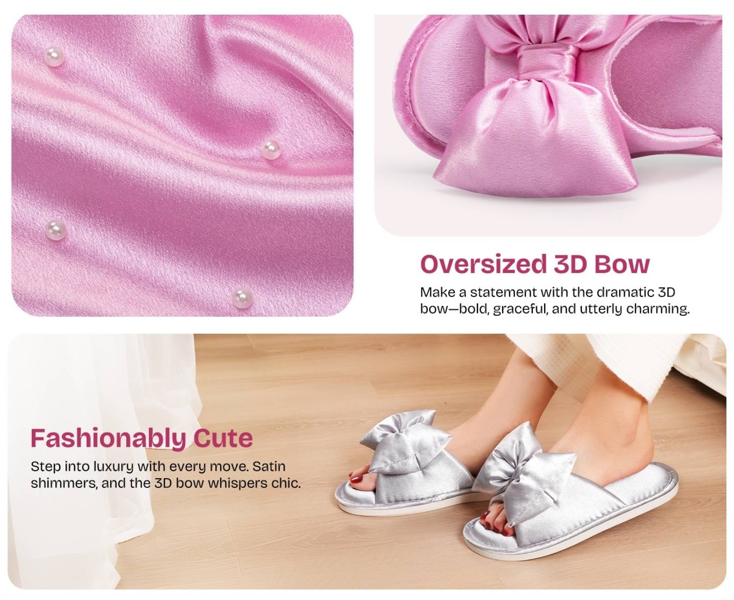 best indoor bow knot slipper 