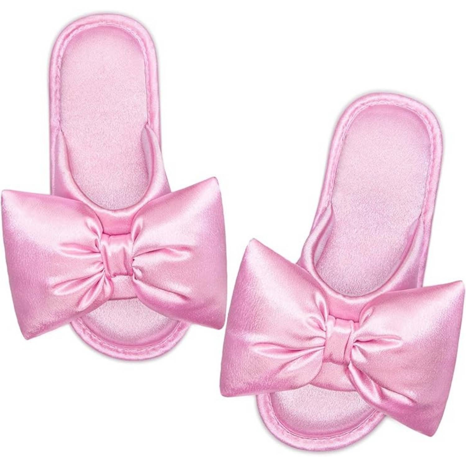 Women's Satin Bow Slippers: image 8